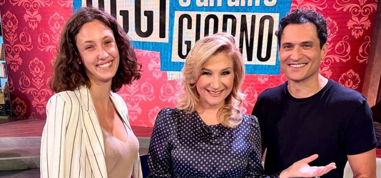 Alessandro Tersigni e Lucrezia Massari a Oggi è un altro giorno (Instagram)