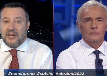 Matteo Salvini a Non è l'Arena