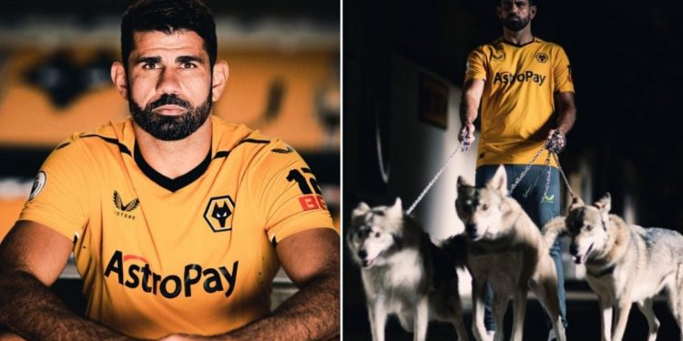 Diego Costa al Wolverhampton (screen Twitter)