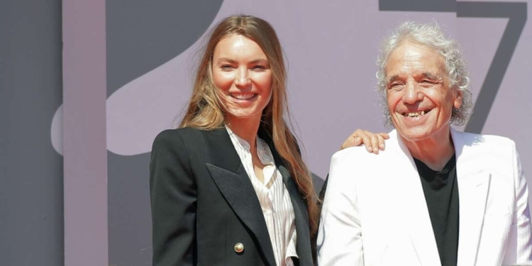 Cristina Chiriac e Abel Ferrara (Foto Gian Mattia D'Alberto - LaPresse)