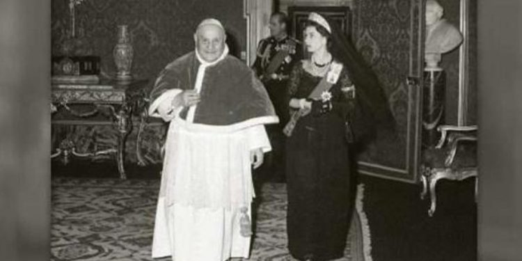 Giovanni XXIII e Elisabetta II