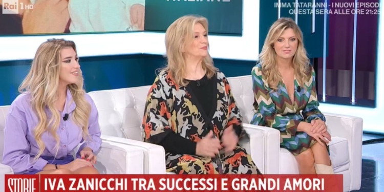 Iva Zanicchi, la figlia Michela e la nipote Virginia (Storie Italiane, 2022)