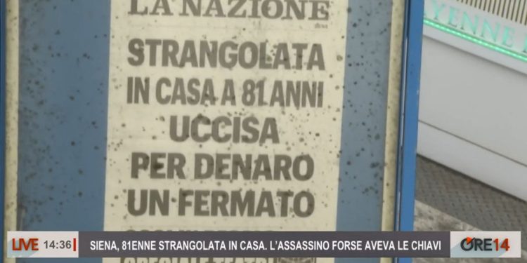 Omicidio di una donna 81enne a Siena