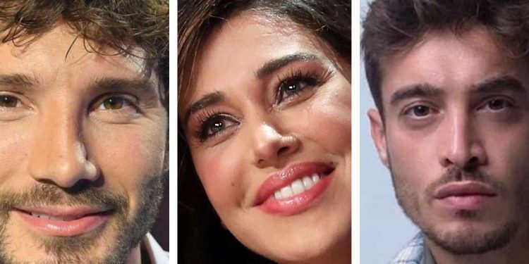 Stefano De Martino, Belen Rodriguez e Antonino Spinalbese
(Foto: web)