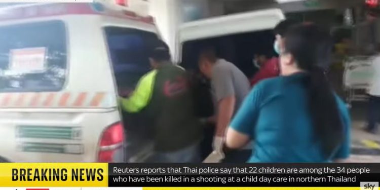 Strage in Thailandia, screen da Youtube