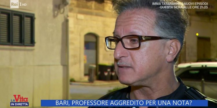 Il caso del prof. di Bari picchiato dopo una nota a La Vita in Diretta