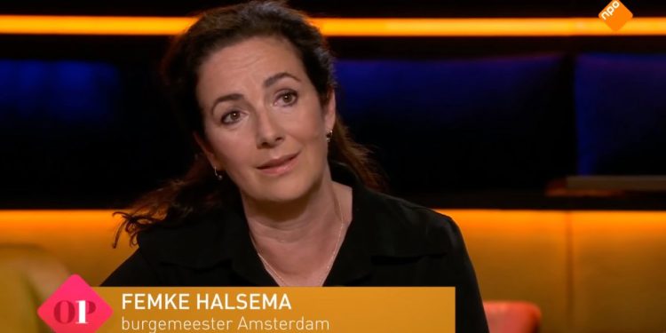 Femke Halsema, sindaco di Amsterdam (Foto da YouTube)