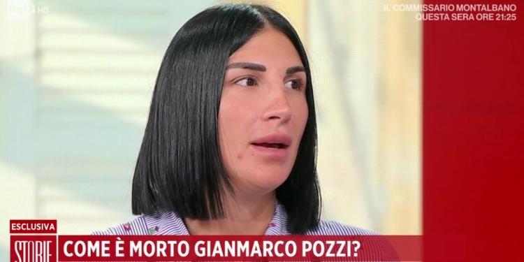 Martina, la sorella di Gianmarco Pozzi (Rai 1, diretta Storie Italiane)