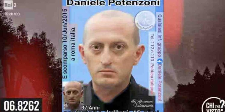 Daniele Potenzoni age progression (Foto: Chi l'ha visto?)