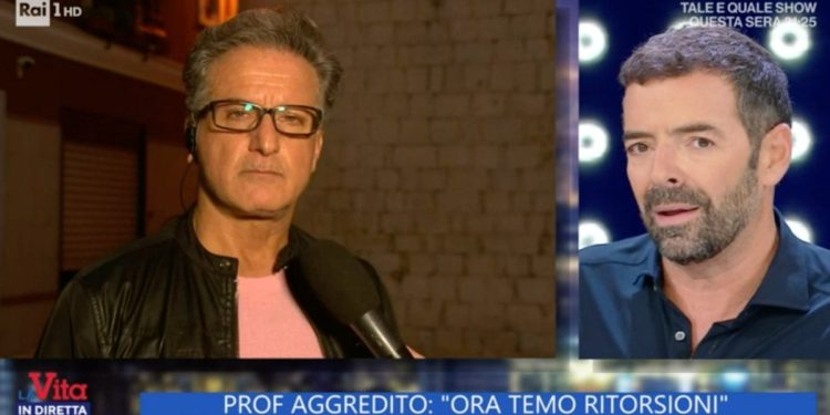 Vincenzo Amorese, il professore aggredito a Bari a La Vita in Diretta