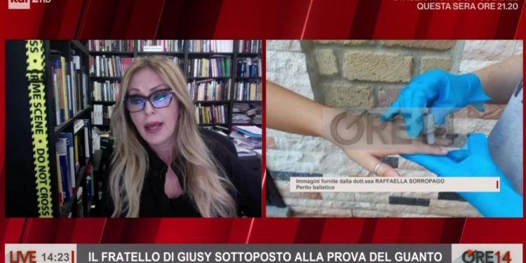 Giusy Arena: il fratello della donna è stato sottoposto alla prova del guanto (Rai 2, diretta Ore 14)