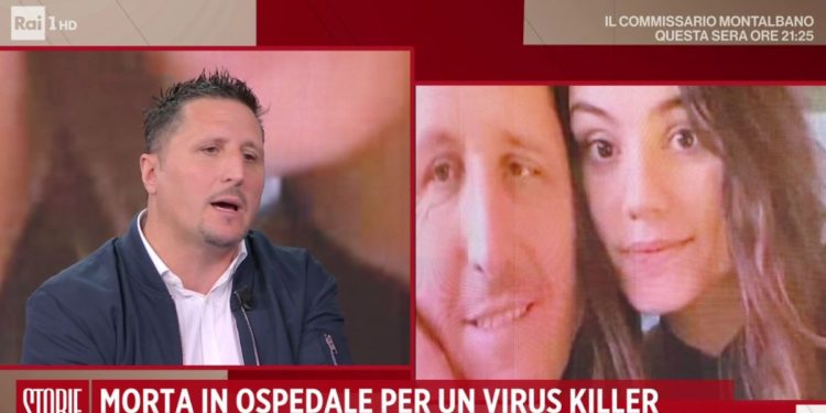 Gennaro e sua figlia Maria Elia (Rai 1, diretta Storie Italiane)