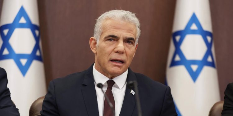 Yair Lapid, primo ministro Israele (Foto: 2022, LaPresse)