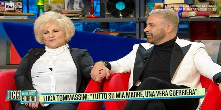 Luca Tommassini e la mamma Lina a Oggi è un altro giorno