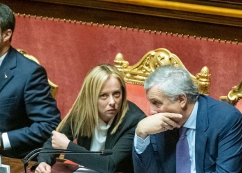 Meloni con Tajani e Salvini