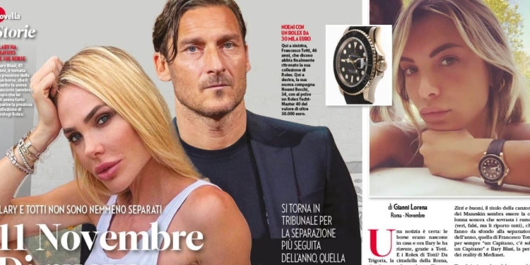 Il servizio di "Novella 2000" su Francesco Totti e Ilary Blasi