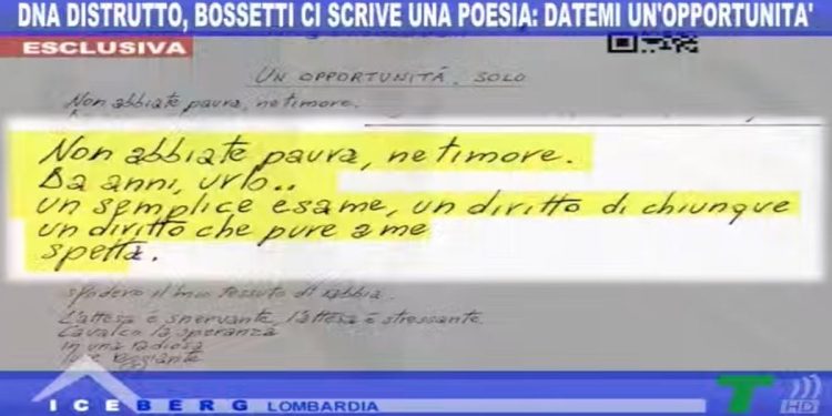 La poesia di Massimo Bossetti dal carcere (Iceberg, TeleLombardia)