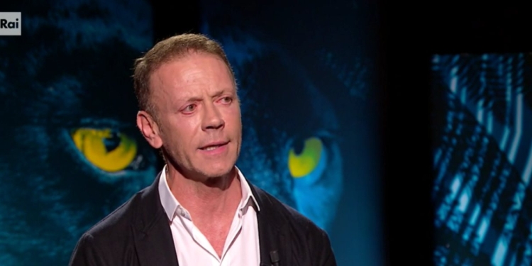 Rocco Siffredi commosso a "Belve" (Rai 2, 2022)