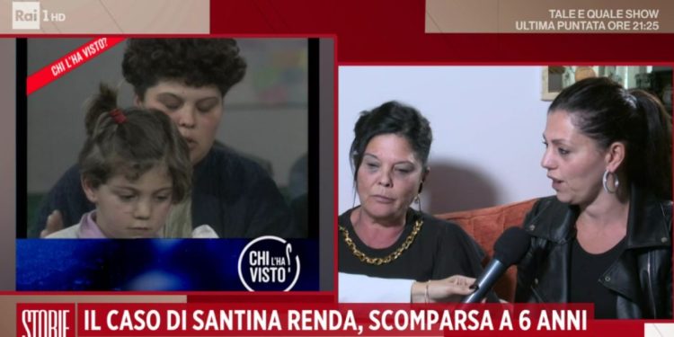 La madre, Enza, e la sorella, Francesca, di Santi Renda (Rai 1, diretta Storie Italiane)