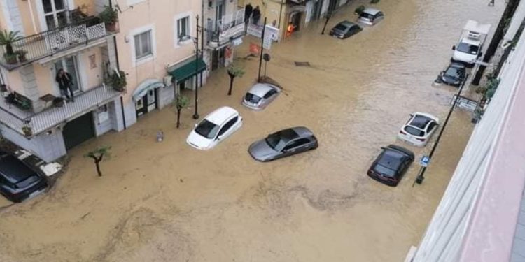 Alluvione nel Cilento (foto da Facebook)