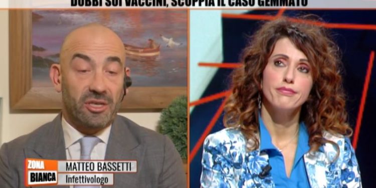 Bassetti vs Schilirò a Zona Bianca