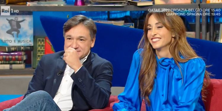 Fabio Caressa e Benedetta Parodi a "Oggi è un altro giorno"