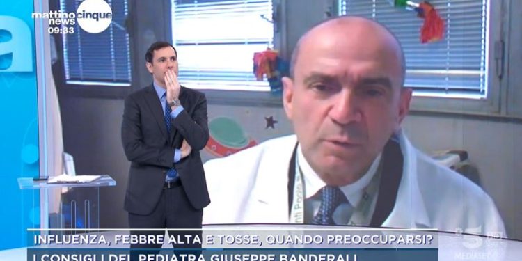 Banderali a Mattino 5 sull'influenza nei bimbi