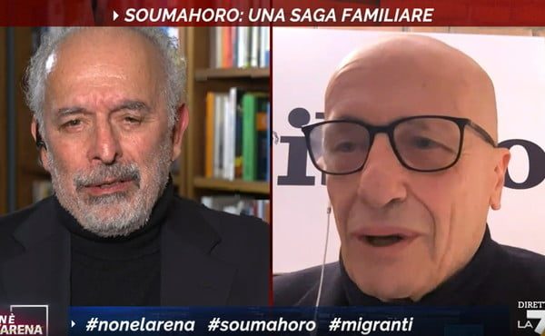 Sallusti e Gad Lerner a Non è l'Arena