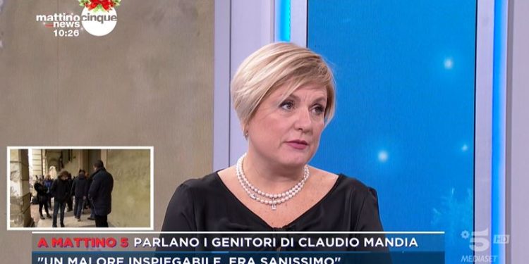 La mamma di Claudio Mandia a Mattino5