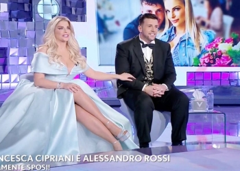 Francesca Cipriani e Alessandro Rossi a Verissimo