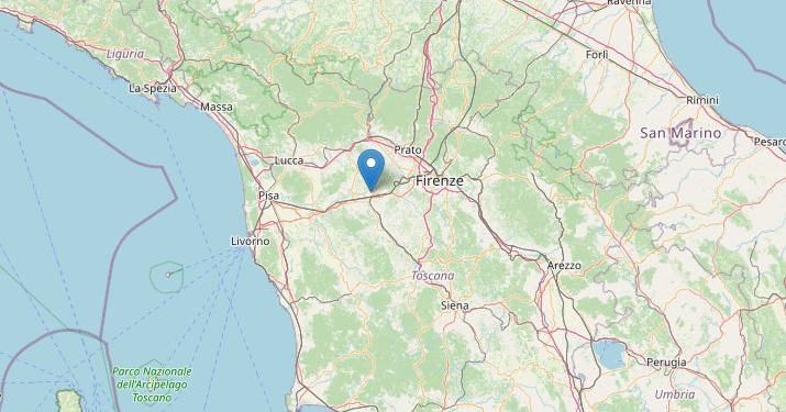 Terremoto ad Empoli, INGV