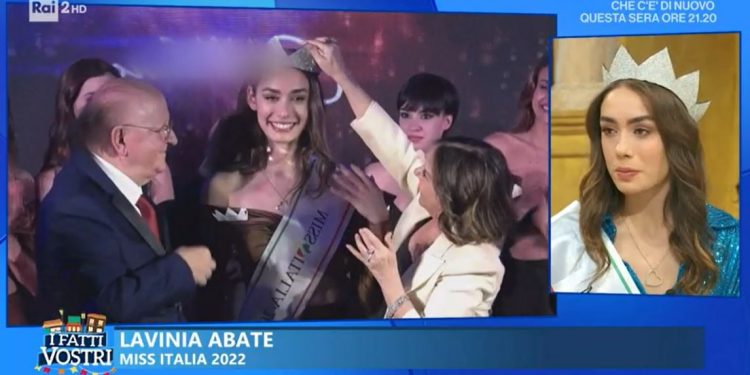 Miss Italia Lavinia Abate a I Fatti Vostri