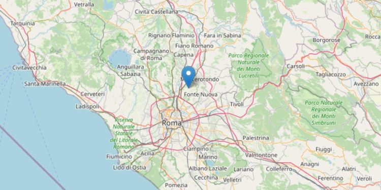 Terremoto oggi a Roma (Ingv, 2022)