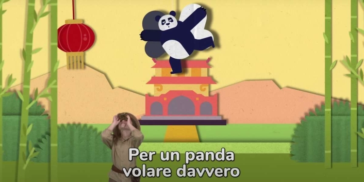 Il panda con le ali, il video (YouTube)