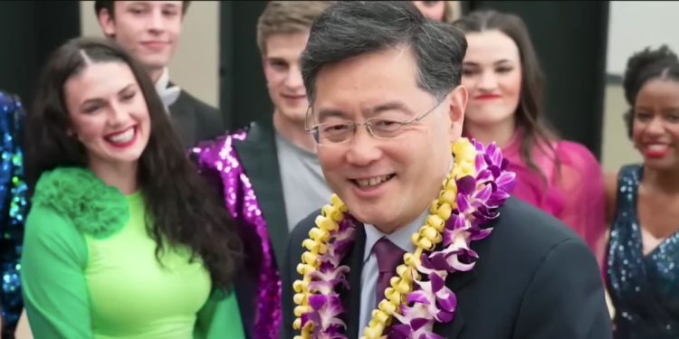 Qin Gang, ministro degli esteri della Cina (Youtube)