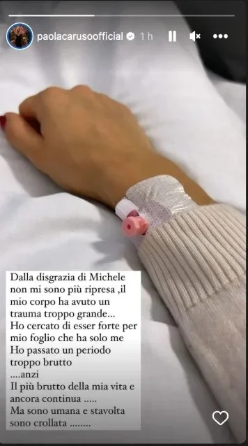 Paola Caruso ricoverata in ospedale Come sta Crollata dopo la