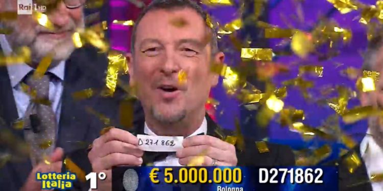 Biglietto vincente della Lotteria Italia 2023 ai Soliti Ignoti (Rai 1)