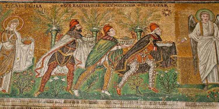 I magi (Ravenna, S. Apollinare Nuovo, VI sec.)