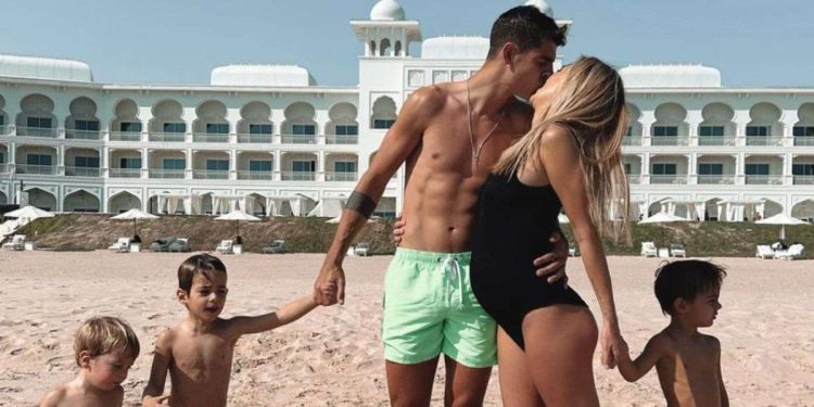 Alvaro Morata, Alice Campello e i loro figli