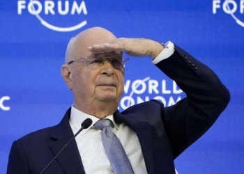 Klaus Schwab, presidente e fondatore del World Economic Forum di Davos (LaPresse)