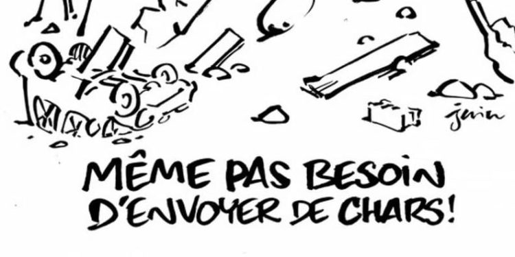 Vignetta Charlie Hebdo terremoto (Twitter)