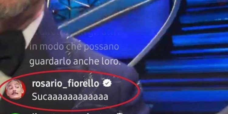 Fiorello insulta Amadeus a Sanremo 2023 (Instagram)