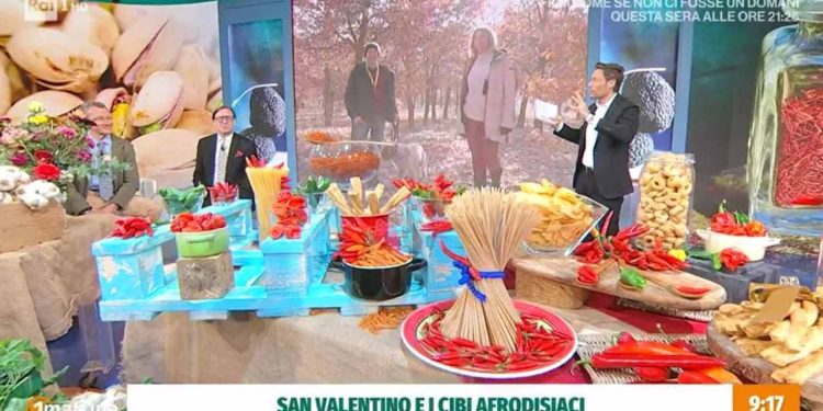 Cibi afrodisiaci per San Valentino (Uno Mattina)