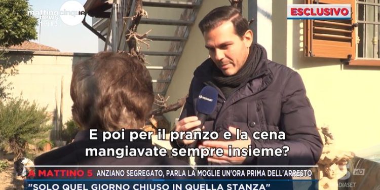 Anziano segregato a Piacenza (Mattino5)