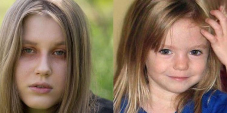 Julia (la 21enne polacca) e Maddie McCann (Twitter)