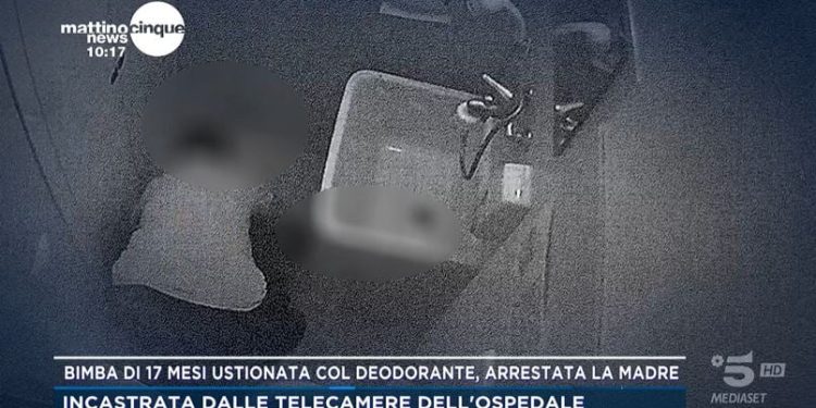 Il caso della bimba di 17 mesi ustionata con lo spray dalla madre a Mattino5