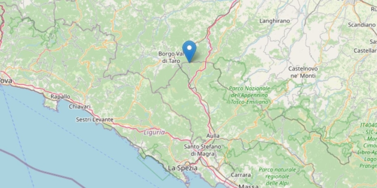 Terremoto Parma, 5 marzo 2023 (foto: INGV)