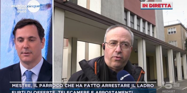 Furti in Chiesa a Mestre (Mattino 5)