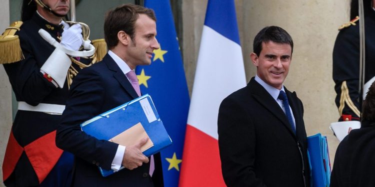 Macron con Valls