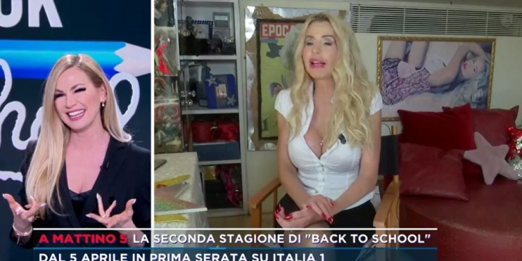 Valeria Marini a Mattino 5